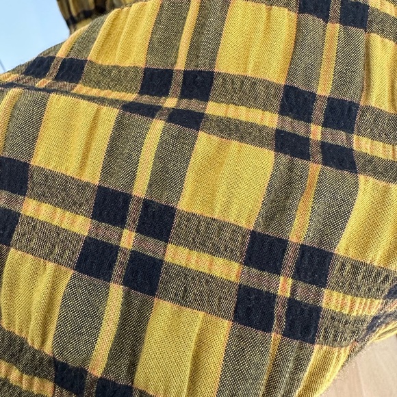 Wray Mini Quinn Dress Gold Plaid Brand New Without Tags - Picture 10 of 10